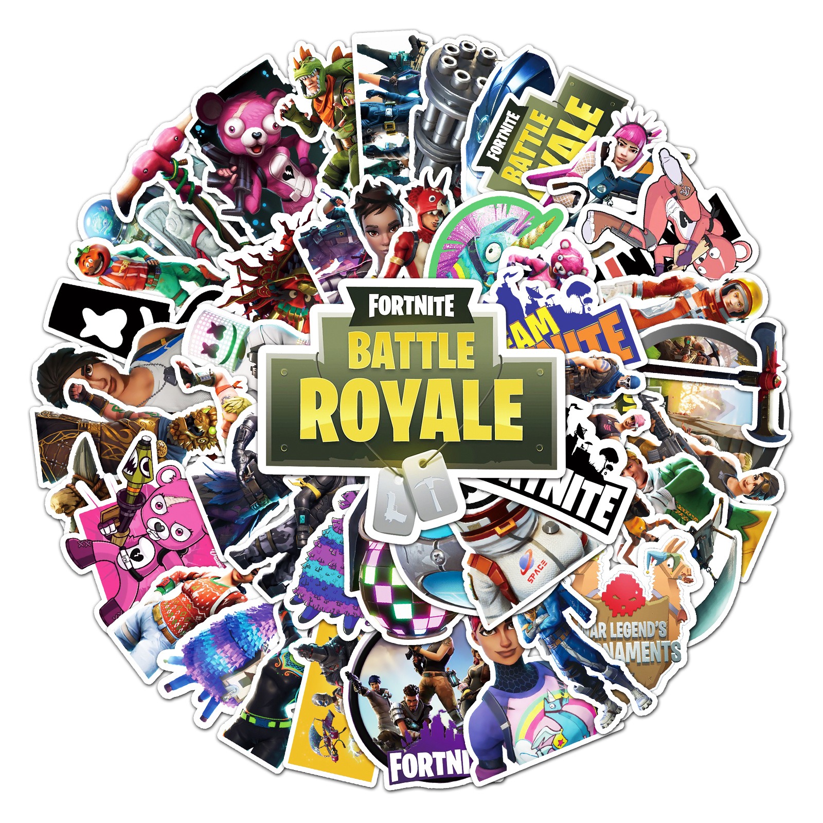 Kids Education Tablet - Fortnite Game Character Stickers 10/30/50pcs Set