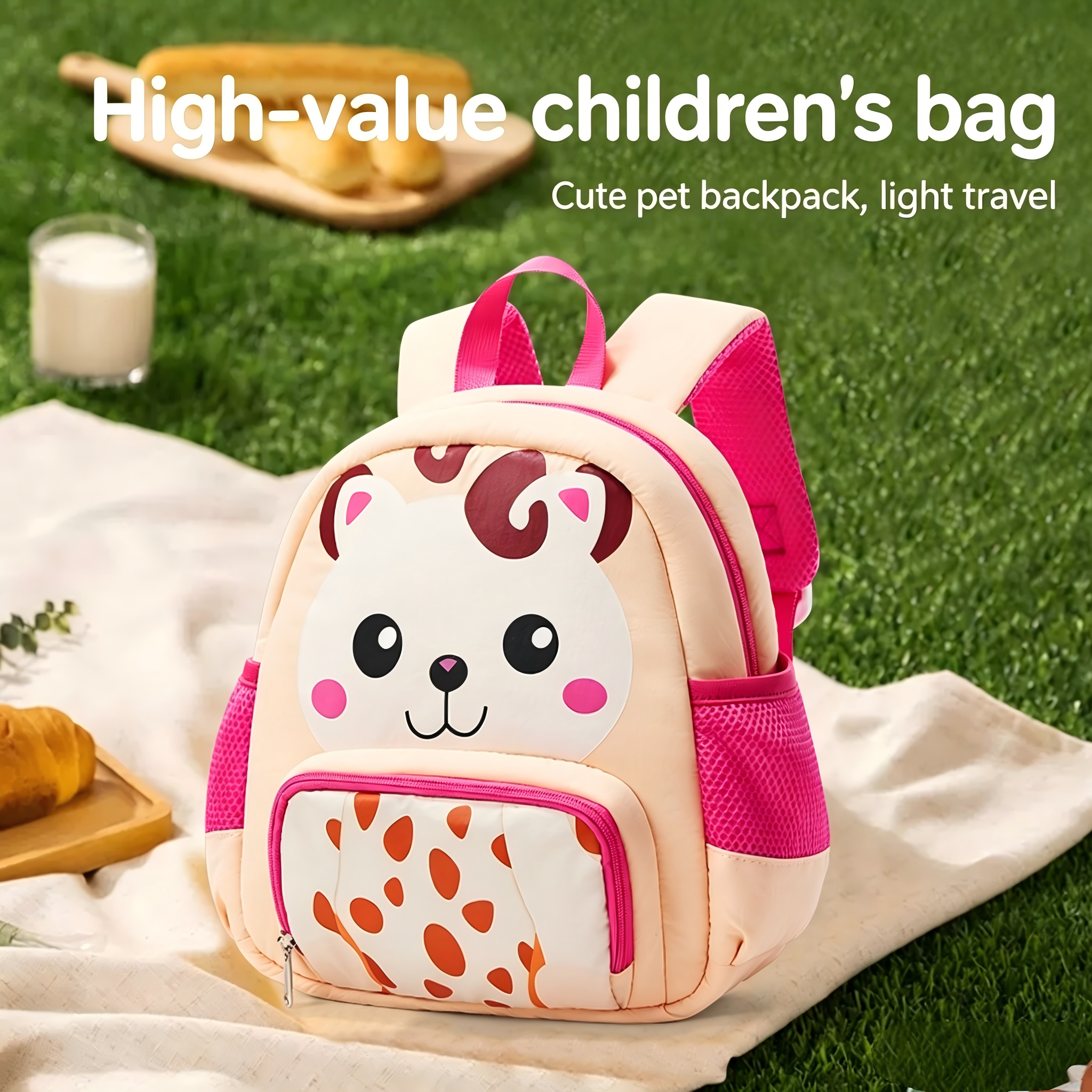 Kids Education School - Cute Cat Pattern Backpack Children Backpack