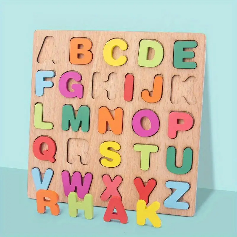 Human Body Puzzle - Colorful Alphabet Number Wooden Puzzles Kids