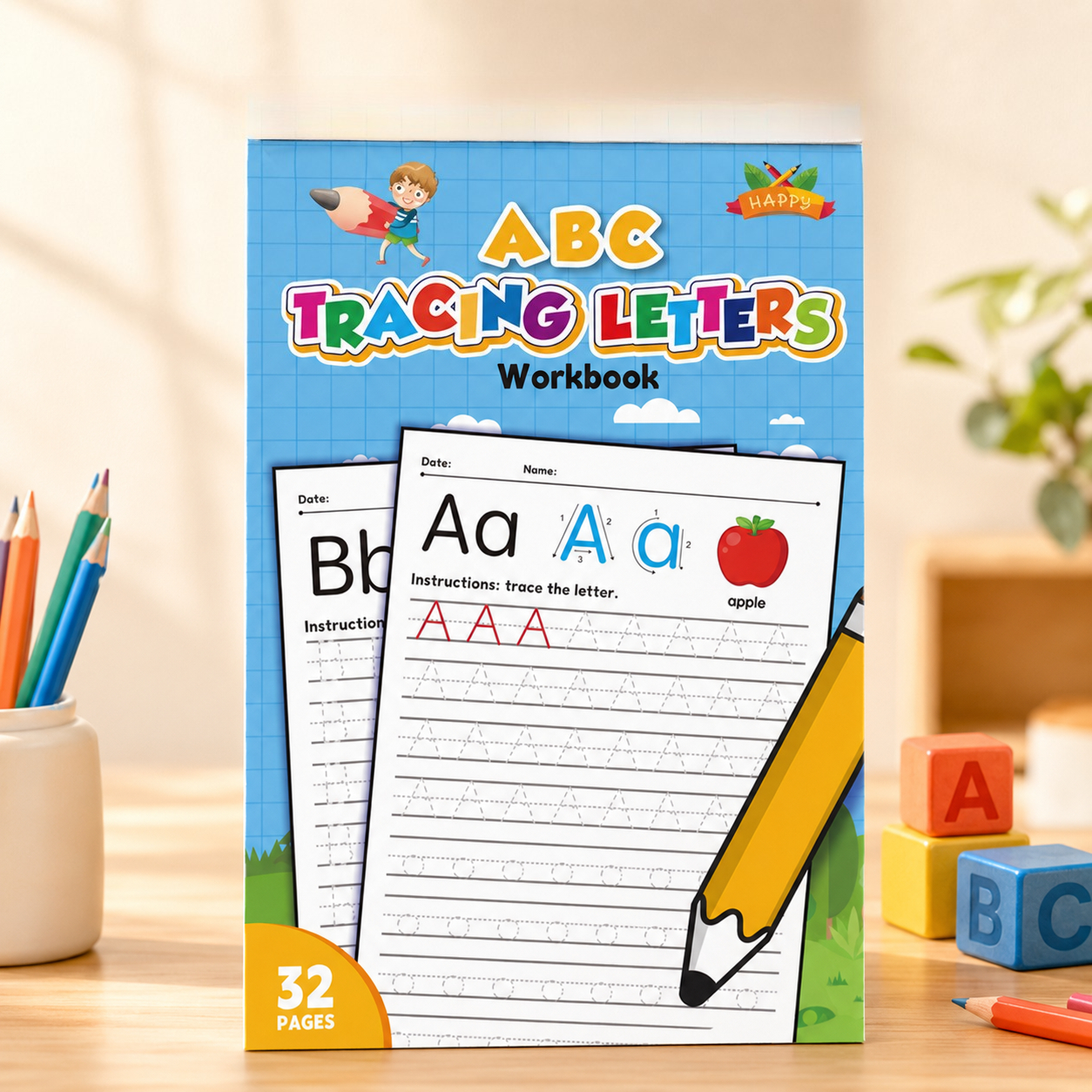 Learning Workbook Preschool - ABC Tracing Workbook for Preschoolers, 26
