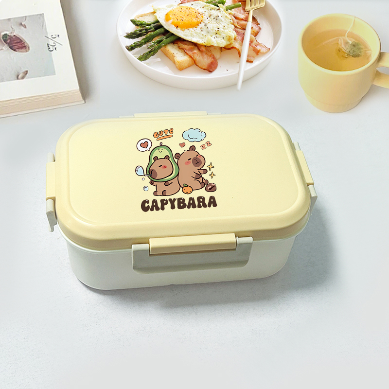 Kids Education School - Capybara Bento Lunch Box Cartoon Figure