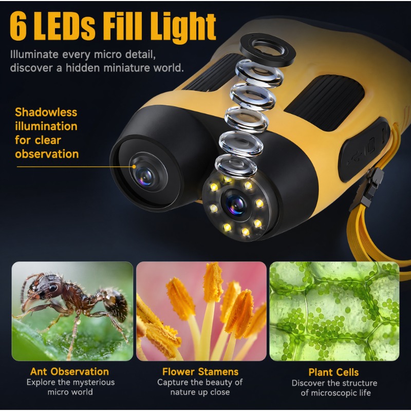 4K 1000X Microscope Camera Dig - огляд і ціна Kids Education News