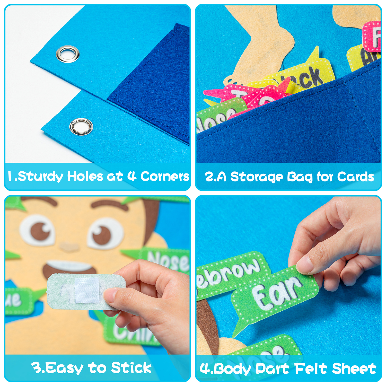 35Pcs Body Awareness Full Felt - огляд і ціна Human Body Puzzle