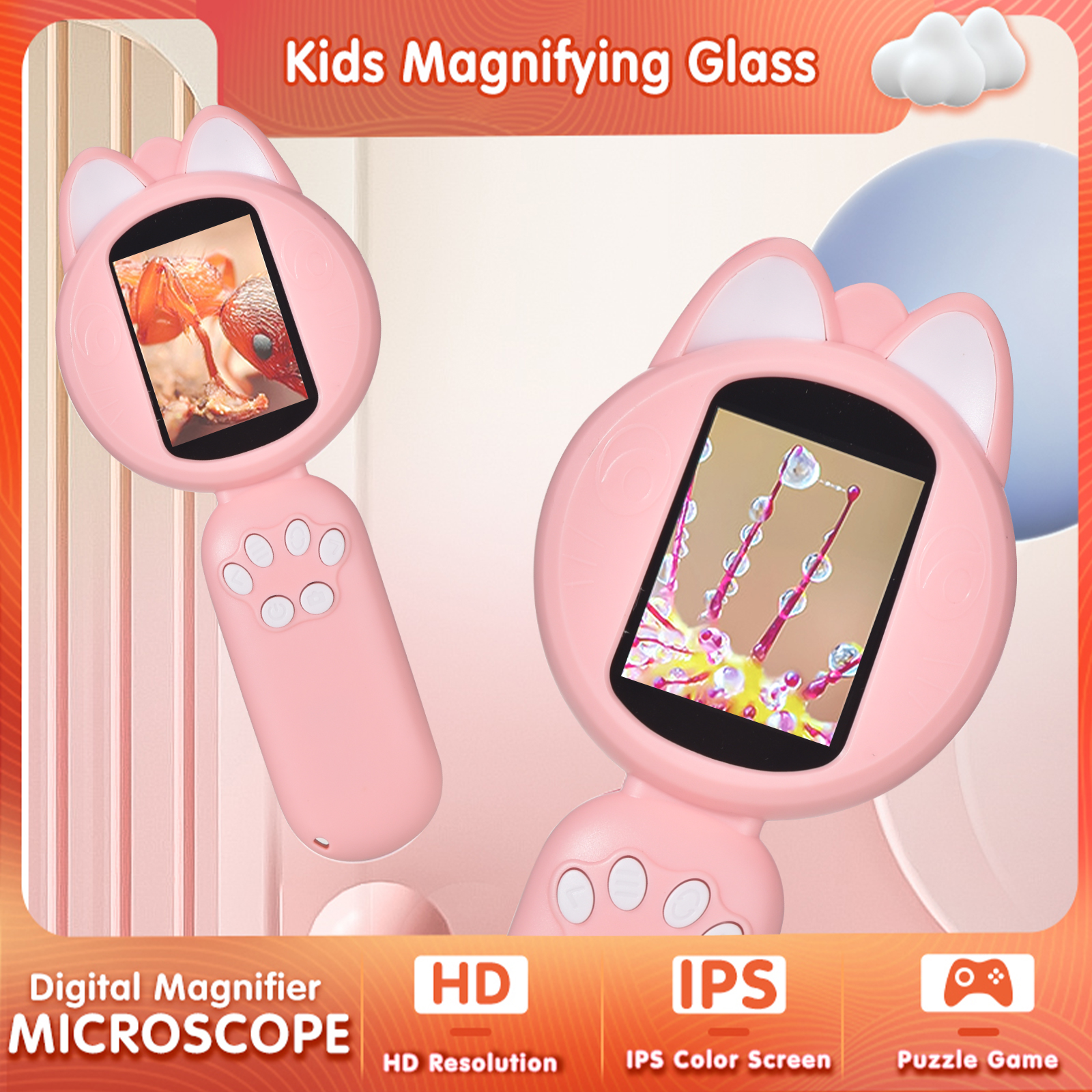 Kids Microscope with 2inch IPS - огляд і ціна Kids Definition Of Education