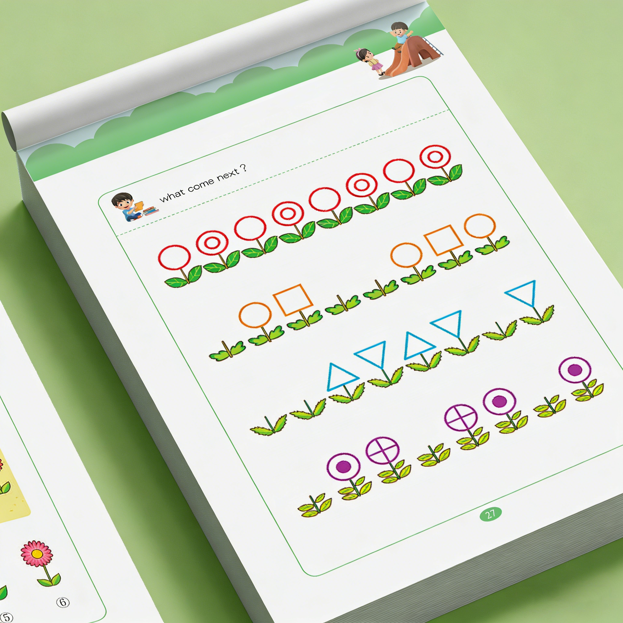 Pattern Finding Workbook for K - огляд і ціна Learning Workbook Preschool