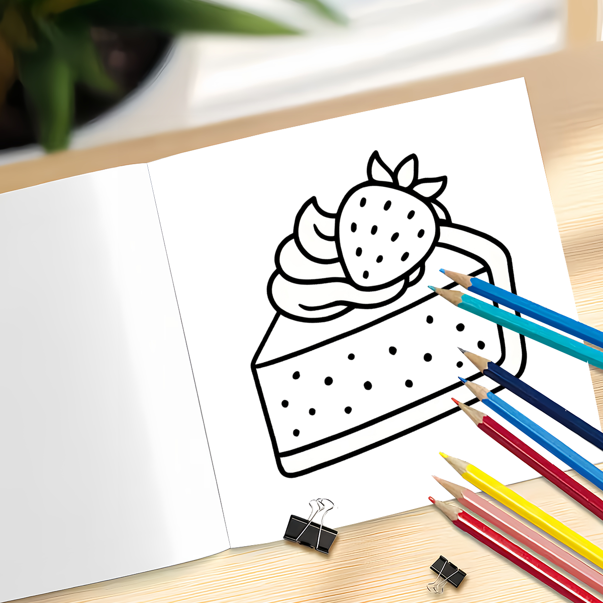Cute Food Drink & Sweets Color - огляд і ціна Learning Workbook Preschool