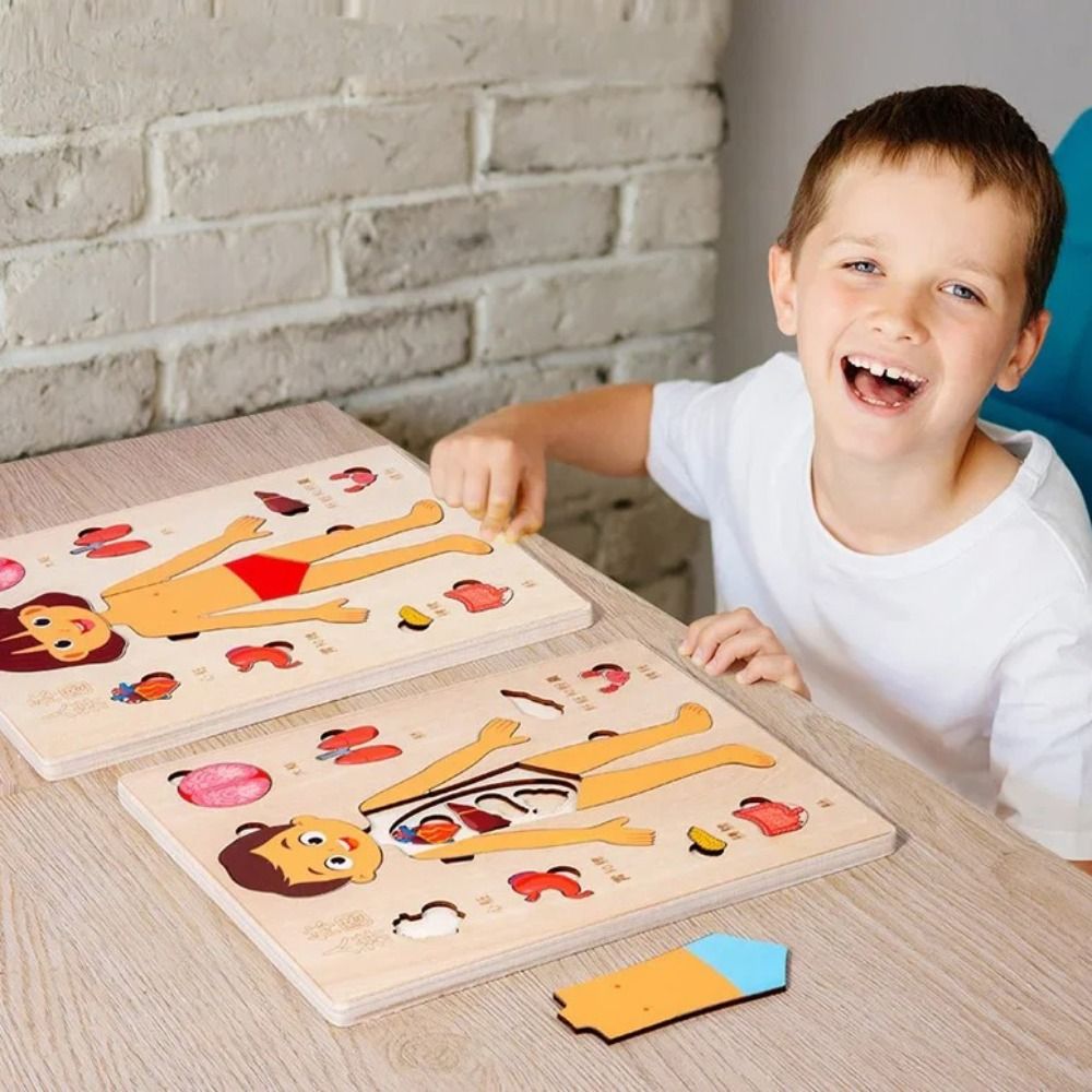 NEW Learning Board Montessori  - огляд і ціна Human Body Puzzle