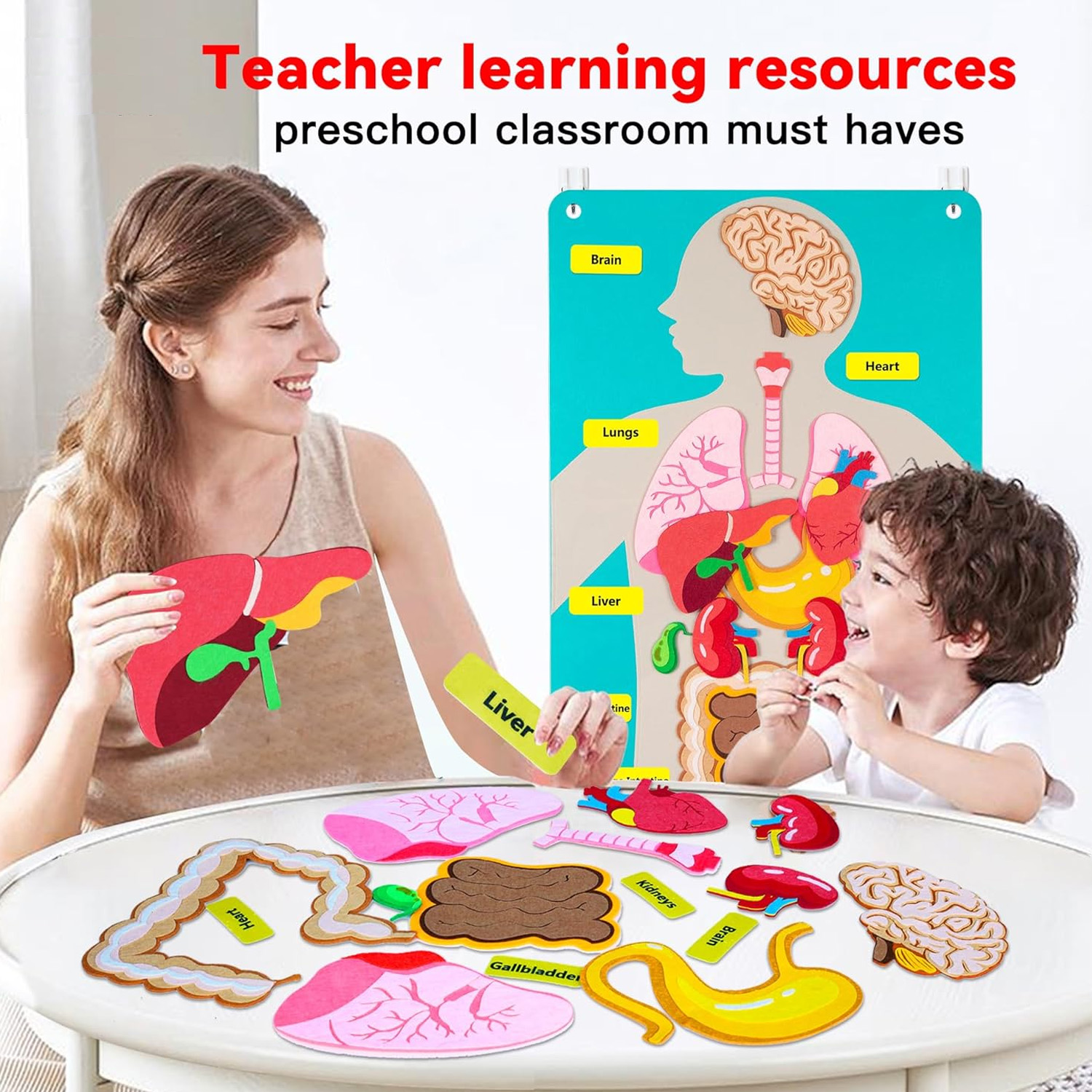 Human Body Parts Felt Board St - огляд і ціна Human Body Puzzle
