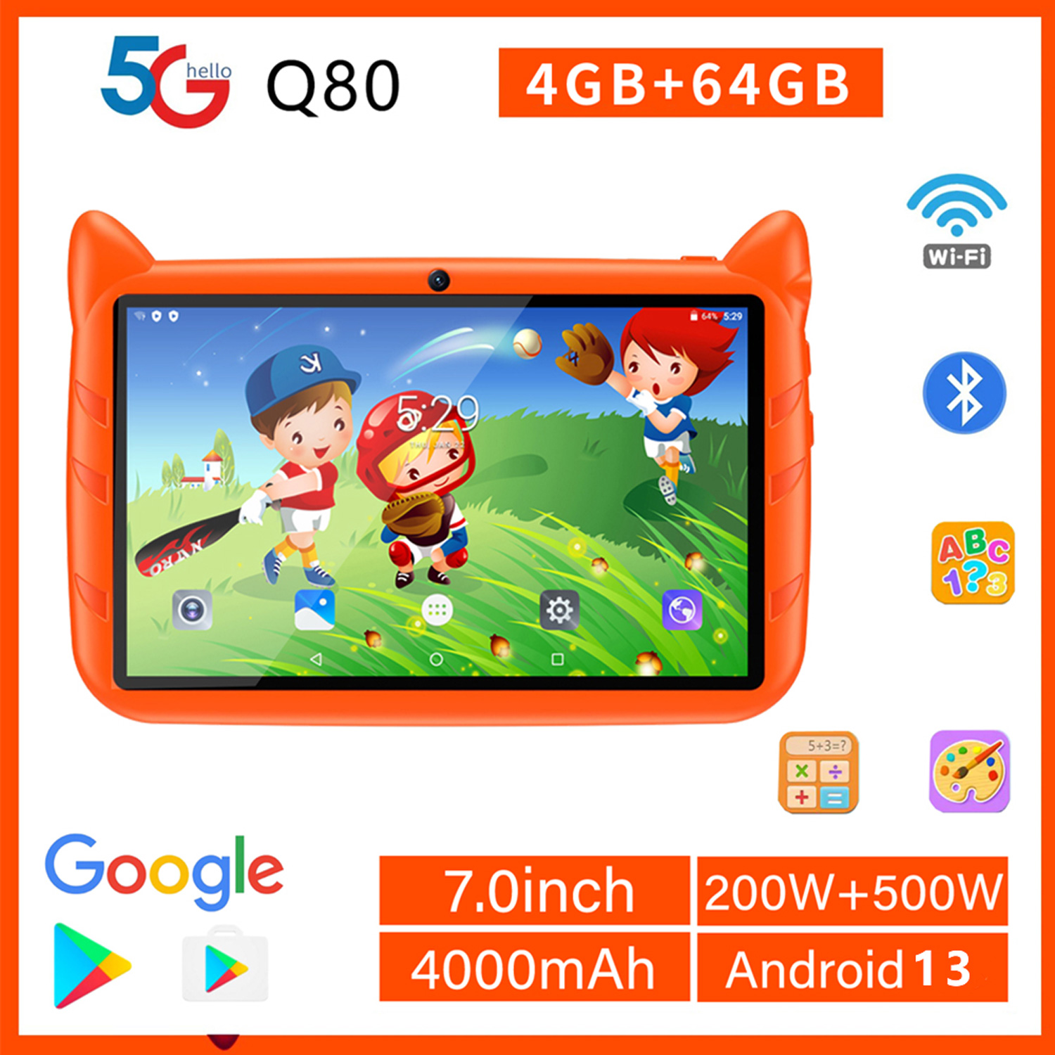 New 5G WiFi Kids Tablet 7 Inch - огляд і ціна Kids Education Tablet