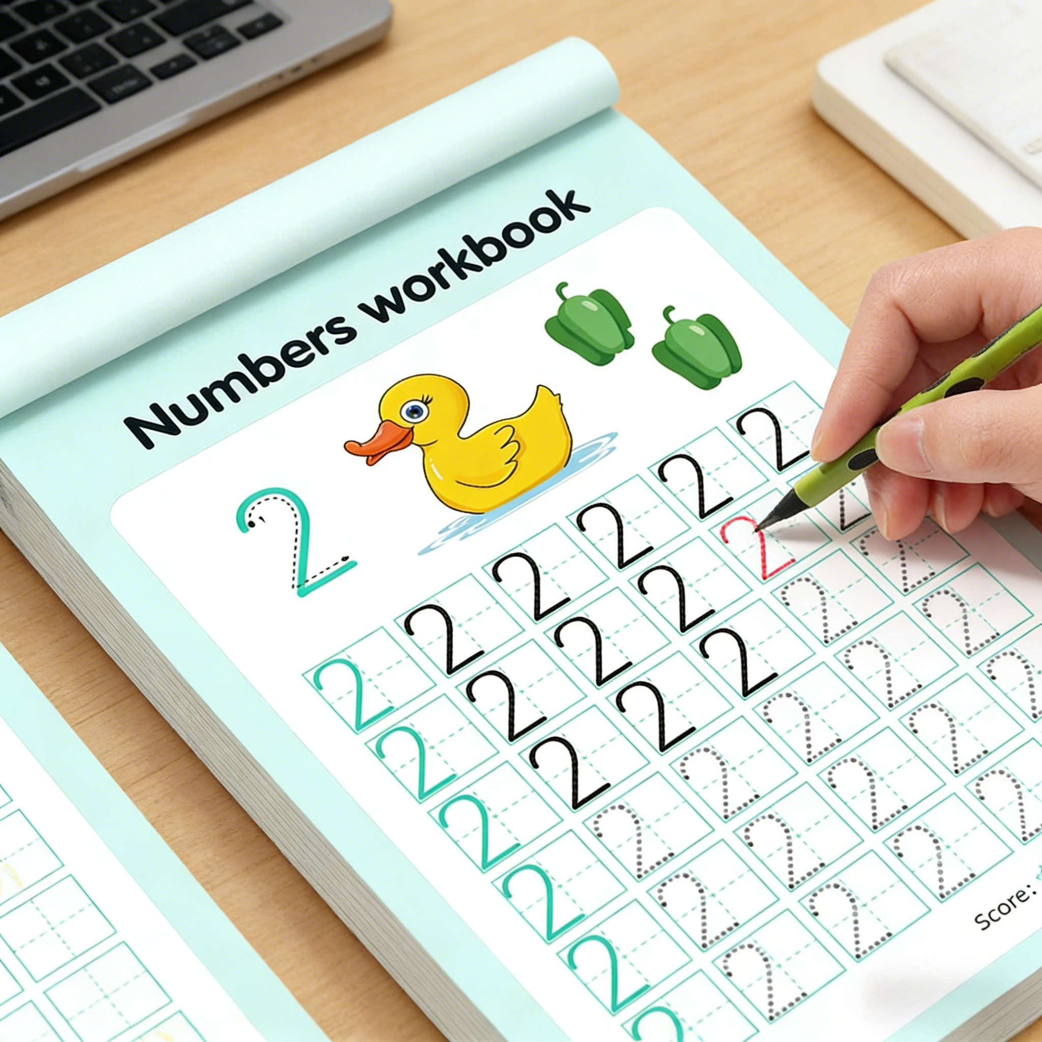 32 Pages Numbers Tracing Workb - огляд і ціна Learning Workbook Preschool