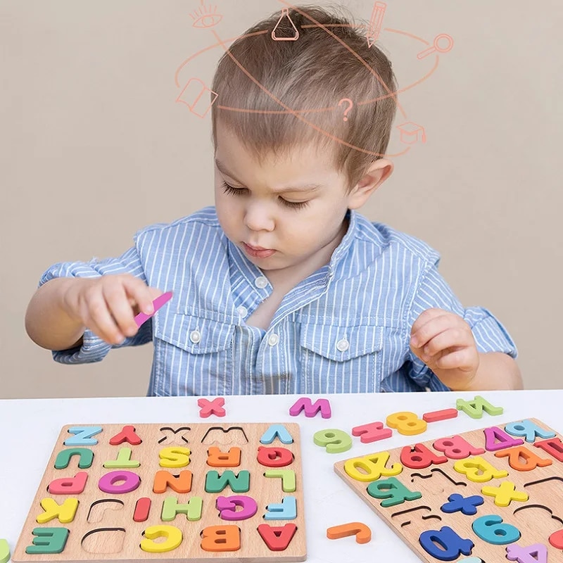Colorful Alphabet Number Woode - огляд і ціна Human Body Puzzle