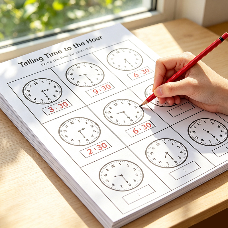 Clock Practice Workbook, Suita - огляд і ціна Learning Workbook Preschool