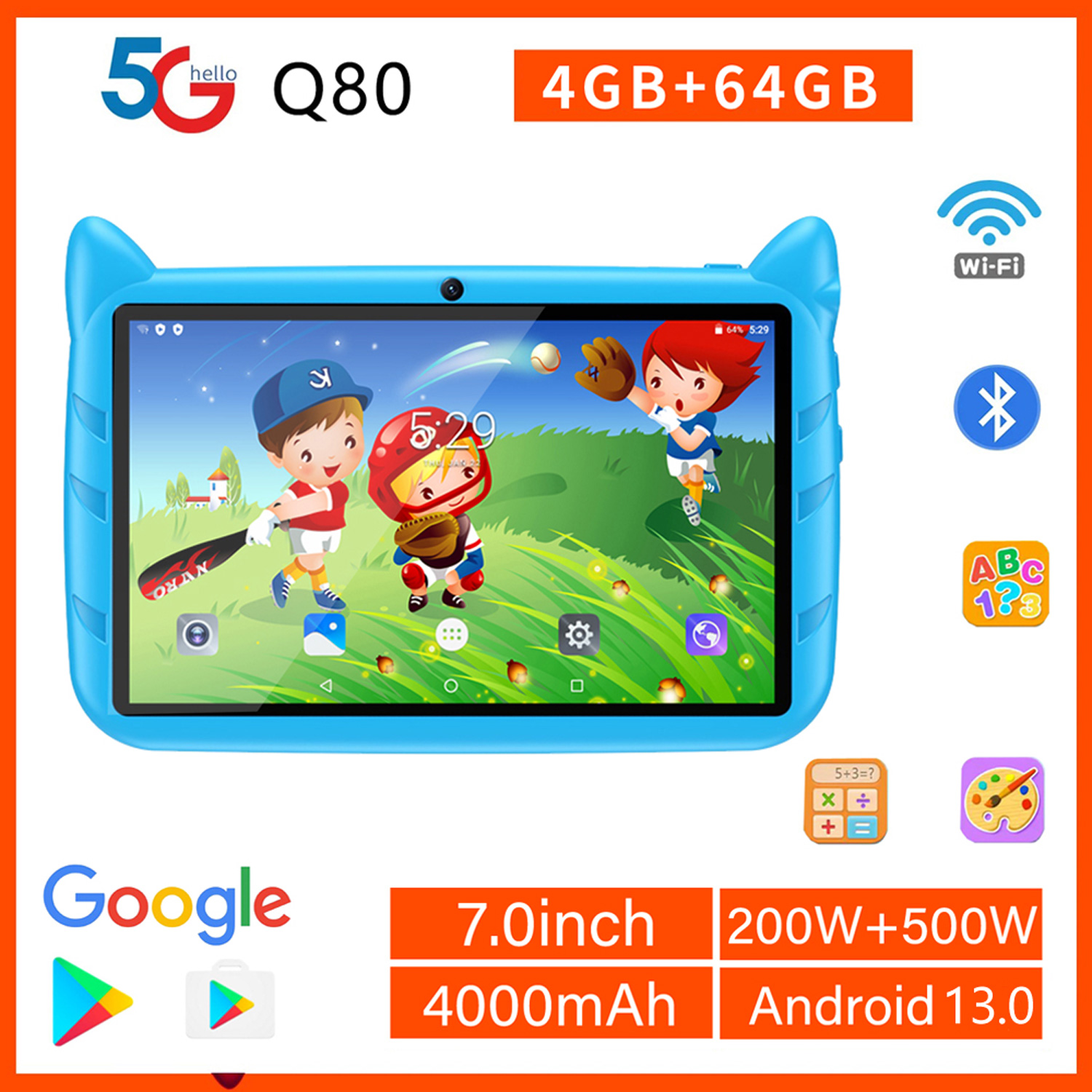 New 7 Inch Global Version 5G W - огляд і ціна Kids Education Tablet