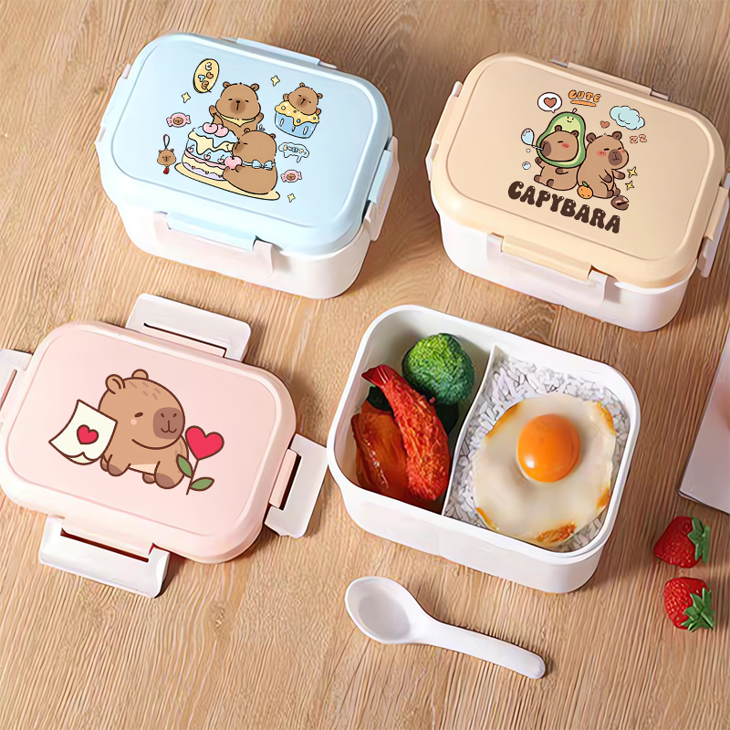 Capybara Bento Lunch Box Carto - огляд і ціна Kids Education School