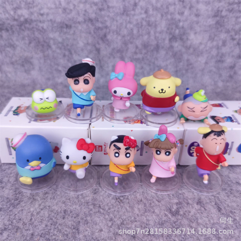 RE-MENT 10PCS/set Crayon Shin- - огляд і ціна Kids Education School